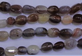 CAG2770 15.5 inches 6*8mm nuggets botswana agate beads wholesale