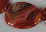 CAG3270 15.5 inches 28*40mm freeform red line agate beads