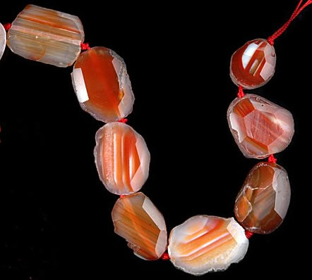 CAG332 rough agate nugget shape gemstone beads Wholesale