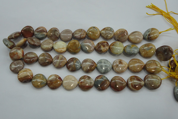 CAG3598 15.5 inches 18*18mm heart Morocco agate beads wholesale