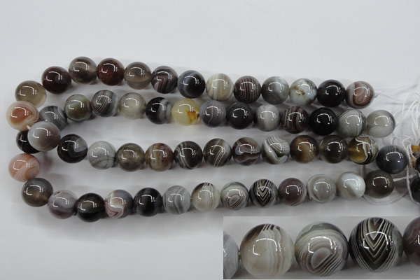 CAG3685 15.5 inches 14mm round botswana agate beads wholesale