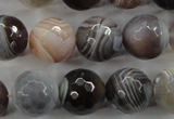 CAG3695 15.5 inches 14mm faceted round botswana agate beads wholesale