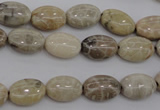 CAG3901 15.5 inches 8*12mm oval chrysanthemum agate beads