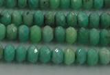 CAG3911 15.5 inches 2.5*4mm faceted rondelle green grass agate beads