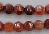 CAG4170 15.5 inches 12mm pumpkin natural fire agate beads