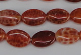 CAG4211 15.5 inches 8*12mm oval natural fire agate beads