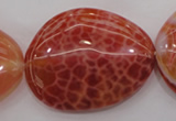 CAG4233 15.5 inches 28*40mm - 33*45mm freeform natural fire agate beads