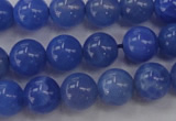 CAG4301 15.5 inches 6mm round dyed blue fire agate beads