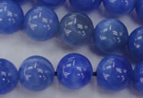 CAG4302 15.5 inches 8mm round dyed blue fire agate beads