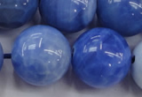 CAG4305 15.5 inches 14mm round dyed blue fire agate beads