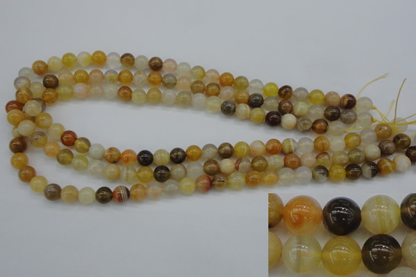 CAG4322 15.5 inches 8mm round botswana agate gemstone beads