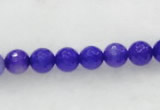 CAG437 5pcs 8mm&10mm&12mm faceted round violet agate beads wholesale