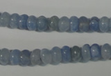 CAG4371 15.5 inches 5*8mm rondelle dyed blue lace agate beads