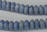 CAG4373 15.5 inches 6*12mm rondelle dyed blue lace agate beads