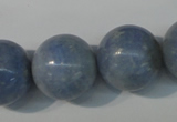 CAG4376 15.5 inches 18mm round dyed blue lace agate beads