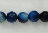 CAG439 15.5 inches 10mm faceted round agate beads wholesale