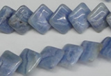 CAG4396 15.5 inches 12*12mm diamond dyed blue lace agate beads