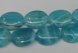 CAG4412 15.5 inches 12*16mm oval dyed blue lace agate beads