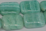 CAG4417 15.5 inches 18*25mm rectangle dyed blue lace agate beads