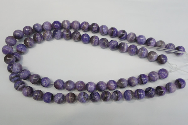 CAG4434 15.5 inches 12mm round dyed blue lace agate beads