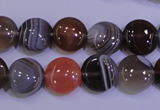 CAG4442 15.5 inches 12mm flat round botswana agate beads wholesale