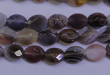 CAG4460 15.5 inches 8*10mm faceted oval botswana agate beads