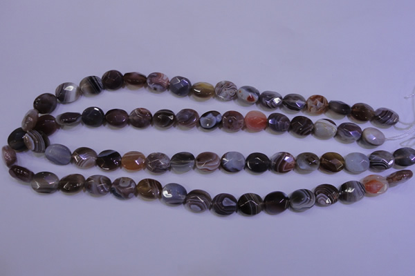 CAG4461 15.5 inches 10*12mm faceted oval botswana agate beads