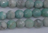 CAG4484 15.5 inches 6mm faceted round agate beads wholesale