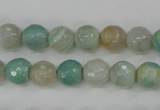 CAG4486 15.5 inches 6mm faceted round agate beads wholesale