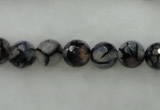 CAG450 15.5 inches 10mm faceted round agate beads Wholesale