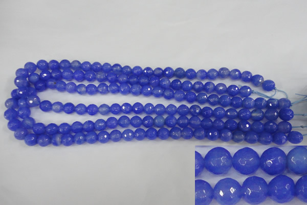 CAG4506 15.5 inches 8mm faceted round agate beads wholesale