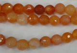 CAG4509 15.5 inches 8mm faceted round agate beads wholesale