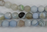 CAG4512 15.5 inches 8mm faceted round agate beads wholesale