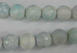 CAG4515 15.5 inches 10mm faceted round fire crackle agate beads