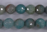 CAG4544 15.5 inches 12mm faceted round fire crackle agate beads