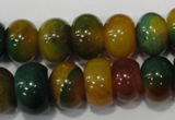 CAG4593 15.5 inches 10*14mm rondelle agate beads wholesale