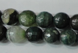 CAG4614 15.5 inches 6mm faceted round fire crackle agate beads