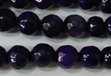 CAG4633 15.5 inches 6mm faceted round fire crackle agate beads