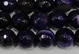 CAG4656 15.5 inches 8mm faceted round fire crackle agate beads