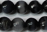 CAG4661 15.5 inches 10mm faceted round fire crackle agate beads