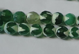 CAG4700 15.5 inches 8mm faceted round tibetan agate beads wholesale