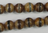 CAG4742 15 inches 10mm round tibetan agate beads wholesale