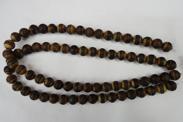 CAG4758 15 inches 10mm round tibetan agate beads wholesale