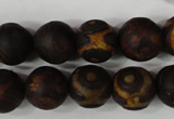 CAG4762 15 inches 14mm round tibetan agate beads wholesale