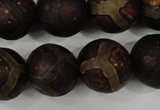 CAG4768 15 inches 16mm round tibetan agate beads wholesale