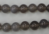 CAG4772 15 inches 10mm round grey agate beads wholesale