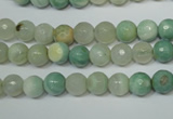 CAG4811 15 inches 6mm faceted round fire crackle agate beads