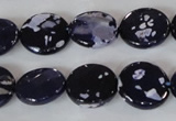 CAG4892 15 inches 15mm faceted coin fire crackle agate beads