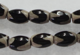 CAG5084 15.5 inches 8*12mm drum tibetan agate beads wholesale