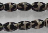 CAG5086 15.5 inches 8*12mm drum tibetan agate beads wholesale